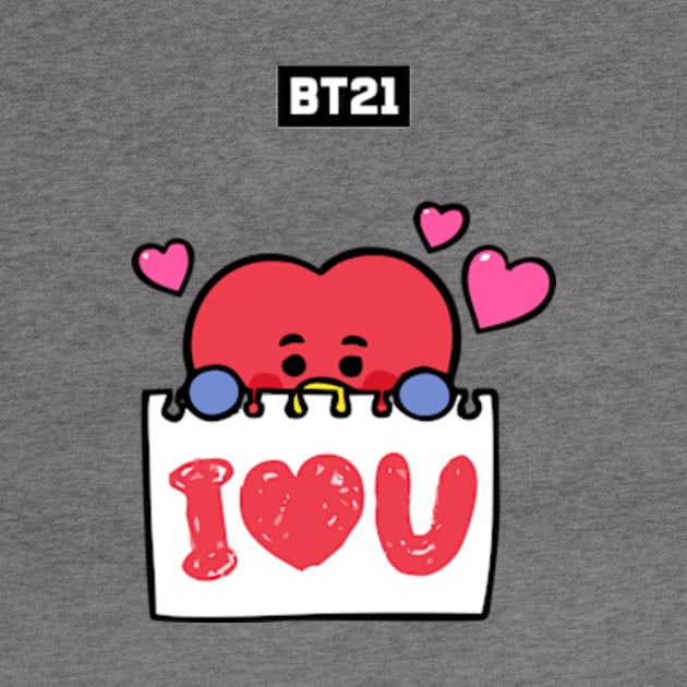 bt21 bts exclusive design 124 by Typography Dose